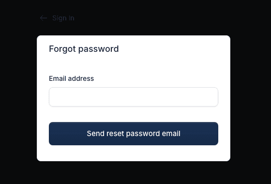 MonitoringDog password reset request form